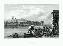 London Westminster Bridge,prints Views of London G Cooke,river view